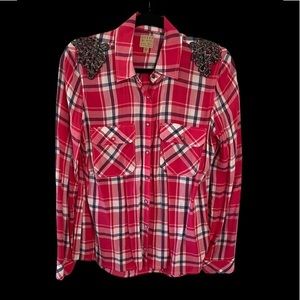 Vintage Guess Western Style Beaded Bling shirt